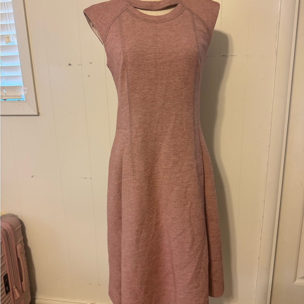 Akris Punto Purple A-Line Sweetheart Midi Dress